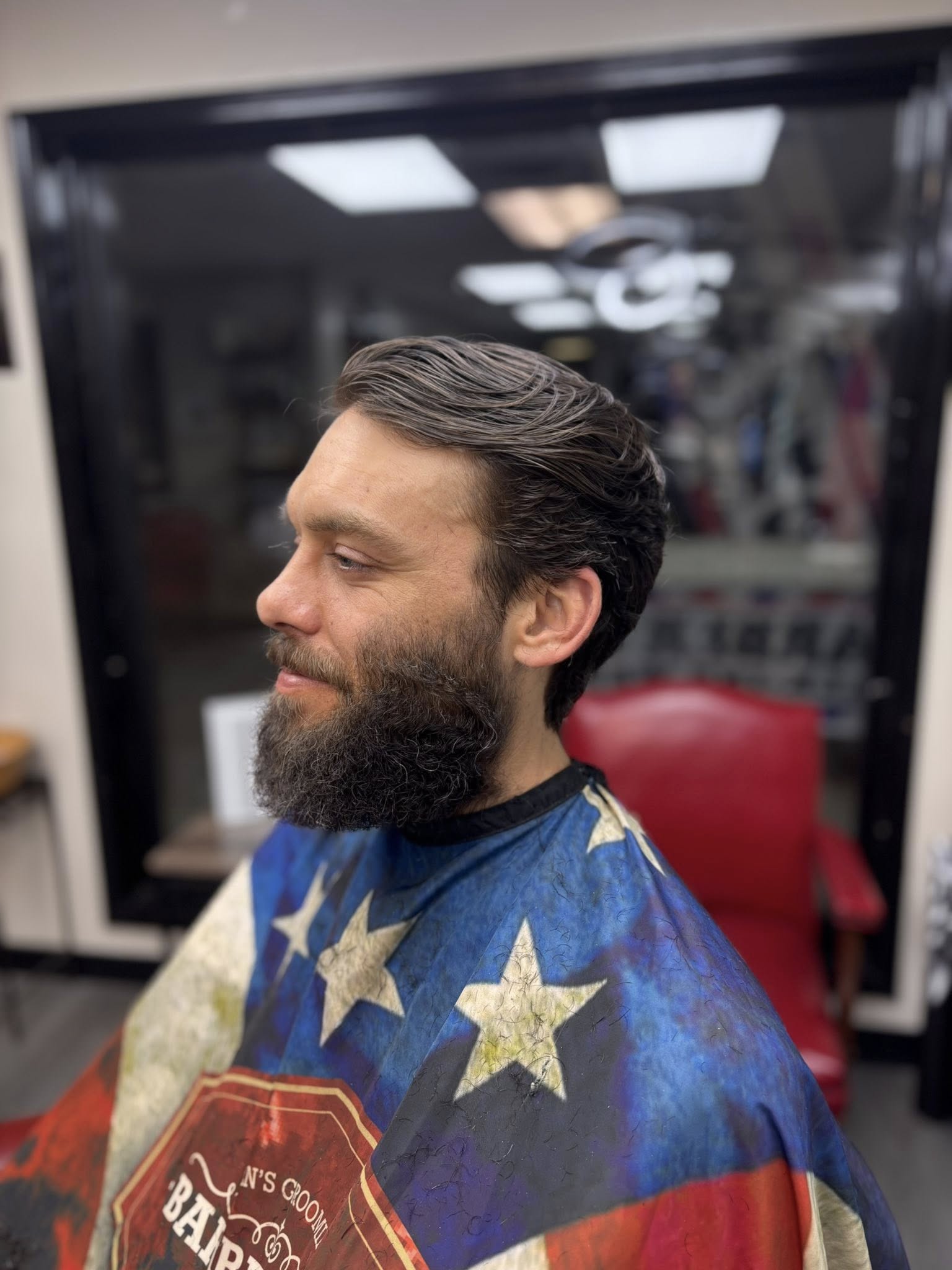 A haircut at The Straight Edge Barbershop